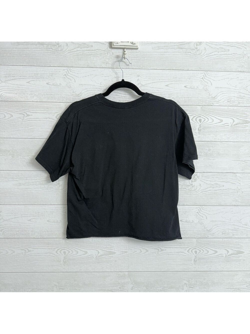 Creepy Co Women’s Black Halloween Horror Crop Tee Shirt Top. Size S - Picture 2 of 2